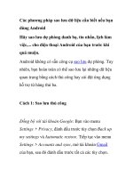 Các phương pháp sao lưu dữ liệu cần biết nếu bạn dùng Android pot