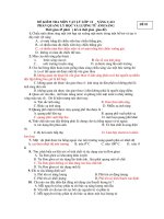 ĐỀ KIỂM TRA MÔN VẬT LÝ LỚP 12 NÂNG CAO - ĐỀ 01 doc