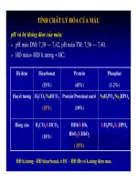 Bài giảng sinh hóa - Máu và dịch não part 2 pdf