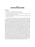 Nhập môn sức khỏe môi trường pdf