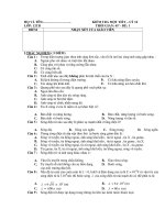 KIỂM TRA MỘT TIẾT – LÝ 12 LỚP: 12CB ppsx