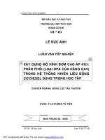 xây dựng mô hình bơm cao áp kiểu phân phối (loại dpa của hãng cav) trong hệ thống nhiên liệu động cơ diesel dùng trong học tập