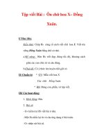 Giáo án Tiếng Việt lớp 3 : Tên bài dạy : Tập viết Bài : Ôn chữ hoa X– Đồng Xuân. pdf