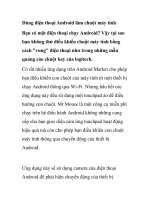 Dùng điện thoại Android làm chuột máy tính pot