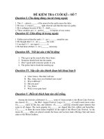 ĐỀ KIỂM TRA CUỐI KÌ – SỐ 7 pdf