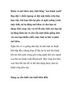 Khóa và mở khóa máy tính bằng 