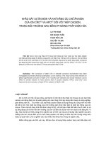 Báo cáo khoa học: 