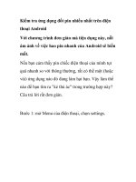 Kiểm tra ứng dụng đốt pin nhiều nhất trên điện thoại Android pot