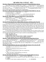 ĐỀ KIỂM TRA CUỐI KỲ – SỐ 2 ppsx