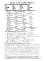 ĐỀ THI HSG CẤP TỈNH NĂM 2011 pot