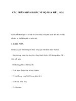 CÁC PHẦN KHÁM KHÁC VỀ BỘ MÁY TIÊU HOÁ potx