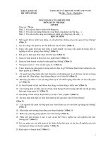 NGÂN HÀNG CÂU HỎI ÔN THI MÔN QUẢN TRỊ HỌC potx