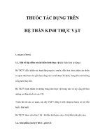 THUỐC TÁC DỤNG TRÊN HỆ THẦN KINH THỰC VẬT docx