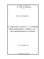 giải pháp nâng cao năng lực cạnh tranh trong kinh doanh bưu chính của bưu điện tỉnh khánh hòa đến năm 2015