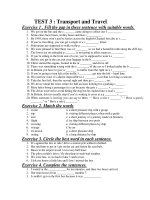 TEST 3 : Transport and Travel ppsx