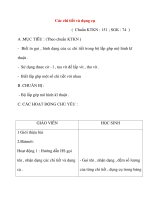 Giáo án môn Kỹ Thuật: Các chi tiết và dụng cụ pps