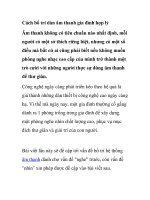 Cách bố trí dàn âm thanh gia đình hợp lý docx