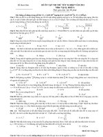 ĐỀ ÔN TẬP THI THỬ TỐT NGHIỆP NĂM 2011 Môn: Vật lý ppt