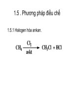 Bài giảng dẫn xuất Hydrocacbone - Dẵn xuất Halogen part 3 pptx