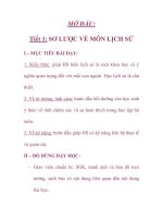 Giáo án lịch sử 6_Tiết 1 pdf