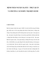 BỆNH TRÀO NGƯỢC DẠ DÀY - THỰC QUẢN VÀ PHƯƠNG CÁCH ĐIỀU TRỊ HIỆN HÀNH pot