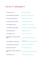 Cấu trúc Anh Văn thông dụng P-9 pptx