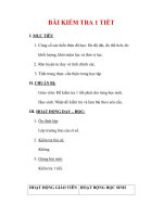 Giáo án Vật lý lớp 6 : Tên bài dạy : BÀI KIỂM TRA 1 TIẾT pps