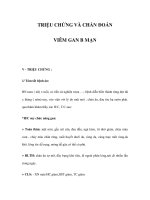 TRIỆU CHỨNG VÀ CHẨN ĐOÁN VIÊM GAN B MẠN pptx