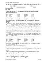 ĐỀ THI THỬ TỐT NGHIỆP TRUNG HỌC PHỔ THÔNG MÔN TIẾNG ANH (ĐỀ 1) pot