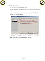 Giáo trình phân tích nguyên lý ứng dụng kỹ thuật để tạo một select query và crosstab query p8 ppsx