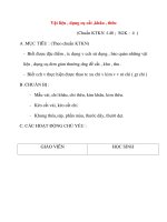 Giáo án môn Kỹ Thuật: Vật liệu , dụng cụ cắt ,khâu , thêu (tiết 3) pptx