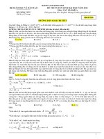 Đề thi tuyển sinh đại học môn vật lí - mã đề 936 pot