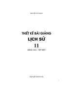 Thiết kế bài giảng lịch sử 11 nâng cao tâp 1 part 1 doc