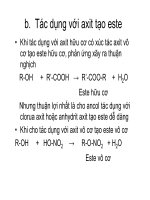 Bài giảng dẫn xuất Hydrocacbone - Dẫn xuất hydroxi (Ancol-Phenol-Ete) part 5 doc