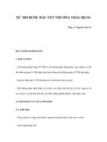 XỬ TRÍ BƯỚC ĐẦU VẾT THƯƠNG THẤU BỤNG pot