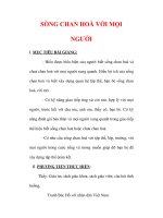 Giáo án Giáo dục công dân lớp 6 : Tên bài dạy : SỐNG CHAN HOÀ VỚI MỌI NGƯỜI doc