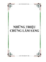NHỮNG TRIỆU CHỨNG LÂM SÀNG pps