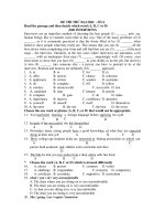 ĐỀ THI THỬ ĐẠI HỌC - SỐ 4 ppt