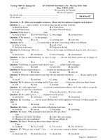 KỲ THI THỬ ĐẠI HỌC LẦN 1 Năm học 2010 - 2011 Môn: TIẾNG ANH - Mã đề thi 427 ppsx