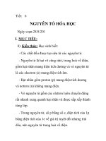 Giáo án hóa học 8_Tiết: 6 doc