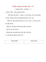 Giáo án môn Kỹ Thuật: Vật liệu , dụng cụ cắt ,khâu , thêu (tiết 2) ppsx