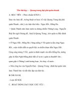 Giáo án lớp 4 môn Lịch Sử: Tên bài dạy : Quang trung đại phá quân thanh ppsx