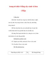 Giáo án Công nghệ lớp 6 : Tên bài dạy : trang trí nhà ở bằng cây cảnh và hoa (Tiếp) pot