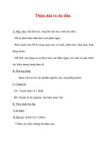 Giáo án Sinh học lớp 6 : Tên bài dạy : Thân dài ra do đâu pdf