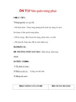 Giáo án Công nghệ lớp 6 : Tên bài dạy : ÔN TẬP bảo quản trang phục doc