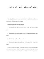 THĂM DÒ CHỨC NĂNG HÔ HẤP ppsx