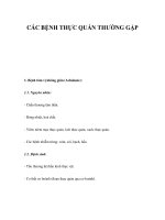 CÁC BỆNH THỰC QUẢN THƯỜNG GẶP pptx