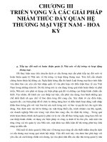 CHƯƠNG III TRIỂN VỌNG VÀ CÁC GIẢI PHÁP NHẰM THÚC ĐẨY QUAN HỆ THƯƠNG MẠI VIỆT NAM - HOA KỲ_P2 potx