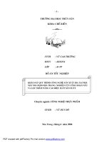 khảo sát quy trình công nghệ sản xuất bia, nghiên cứu công đoạn nấu và lọc, nhằm nâng cao hiệu xuất sản xuất