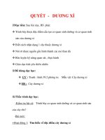 Giáo án Sinh học lớp 6 : Tên bài dạy : QUYẾT - DƯƠNG XỈ pptx